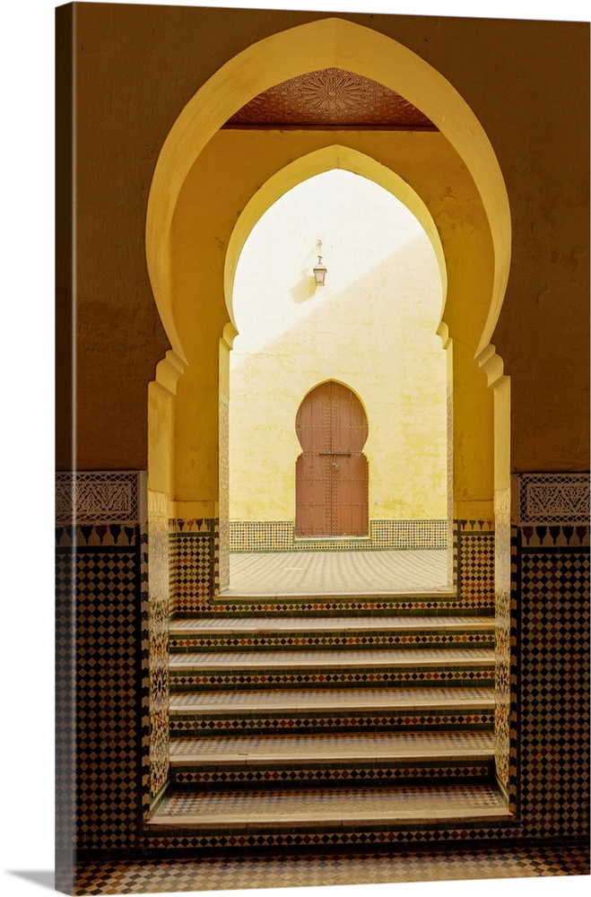 Interior Of The Mausoleum Of Moulay Ismail, Meknes, Morocco