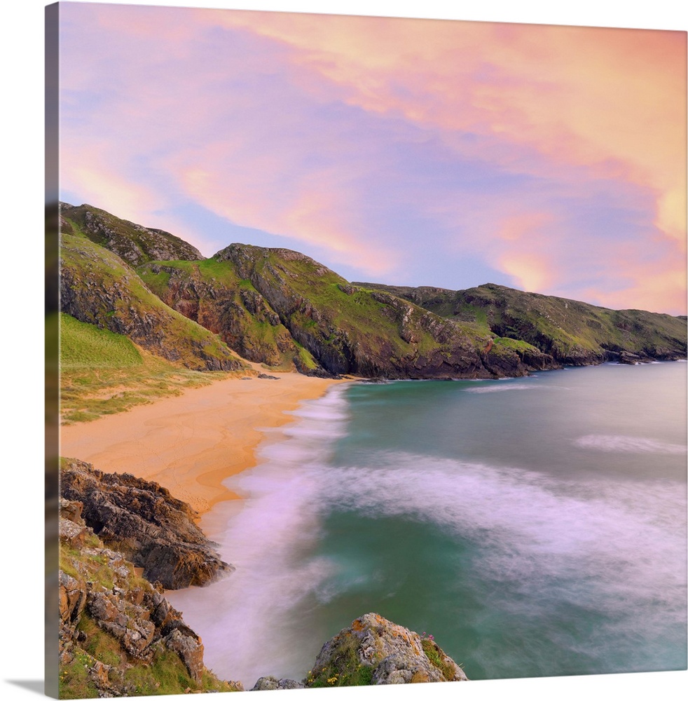 Ireland, County Donegal, Rosguil, Boyeeghter Bay.
