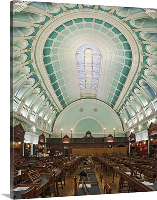 Ireland, Dublin, Kildare Street, The National Library of Ireland, The Reading Room