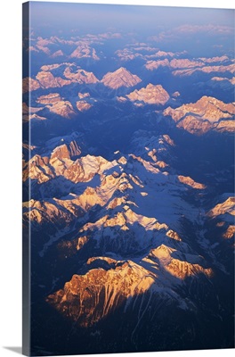 Italy, Alps, Aerial view of Alps