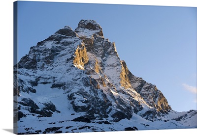 Italy, Breuil-Cervinia, Cervinia Ski Resort, The peak of the Matterhorn