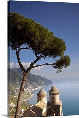 Italy, Campagnia, Amalfi Coast, Ravello, Views from Villa Rufolo