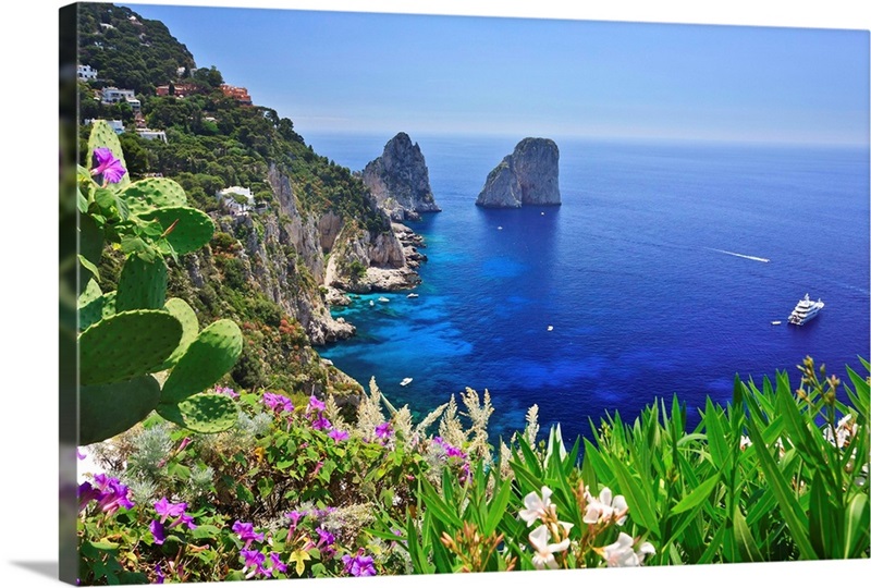 Italy, Campania, Napoli district, Capri, Faraglioni Great Big Canvas