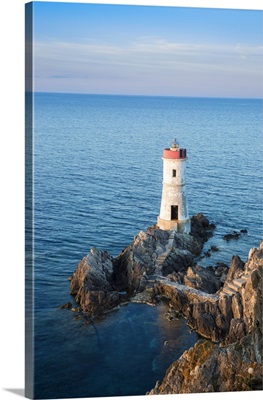 Italy, Sardinia, Porto Cervo, Capo Ferro, Capo Ferro Lighthouse