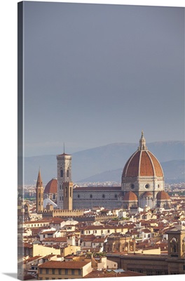 Italy, Tuscany, Florence, Brunelleschi Duomo and city skyline, UNESCO