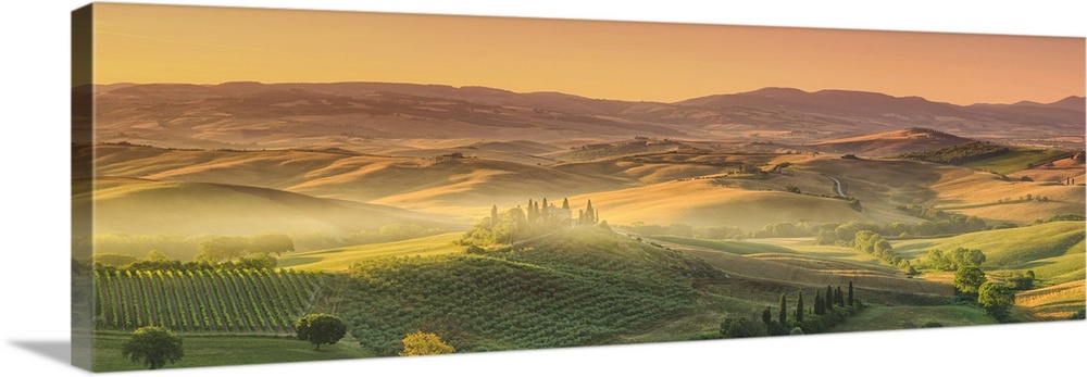 Italy, Tuscany, San Quirico D'Orcia, Podere Belvedere (Typical Tuscan Farm).