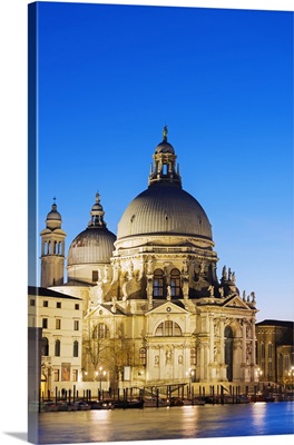 Italy, Veneto, Venice, Basilica di Santa Maria della Salute on the Grande Canal