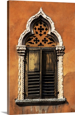 Italy, Veneto, Verona, Western A tpical pointed window from the Veneto region