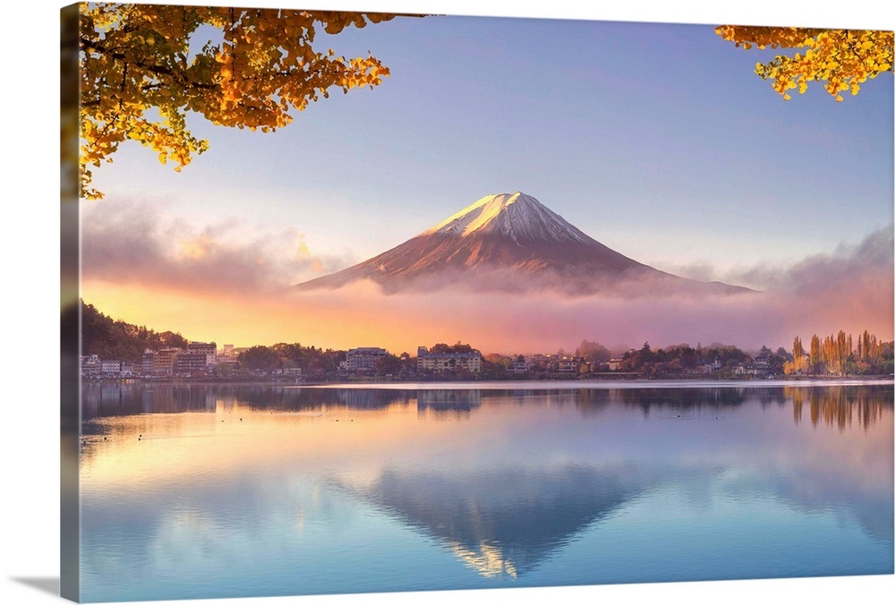 Japan, Fuji, Hakone, Izu National Park, Mt Fuji and Kawaguchi Ko Lake ...