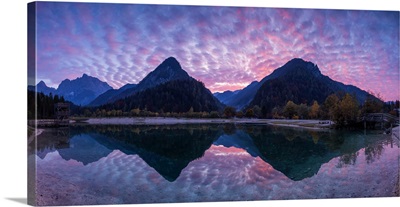 Jasna Lake At Sunset, Julian Alps, Triglav National Park, Slovenia