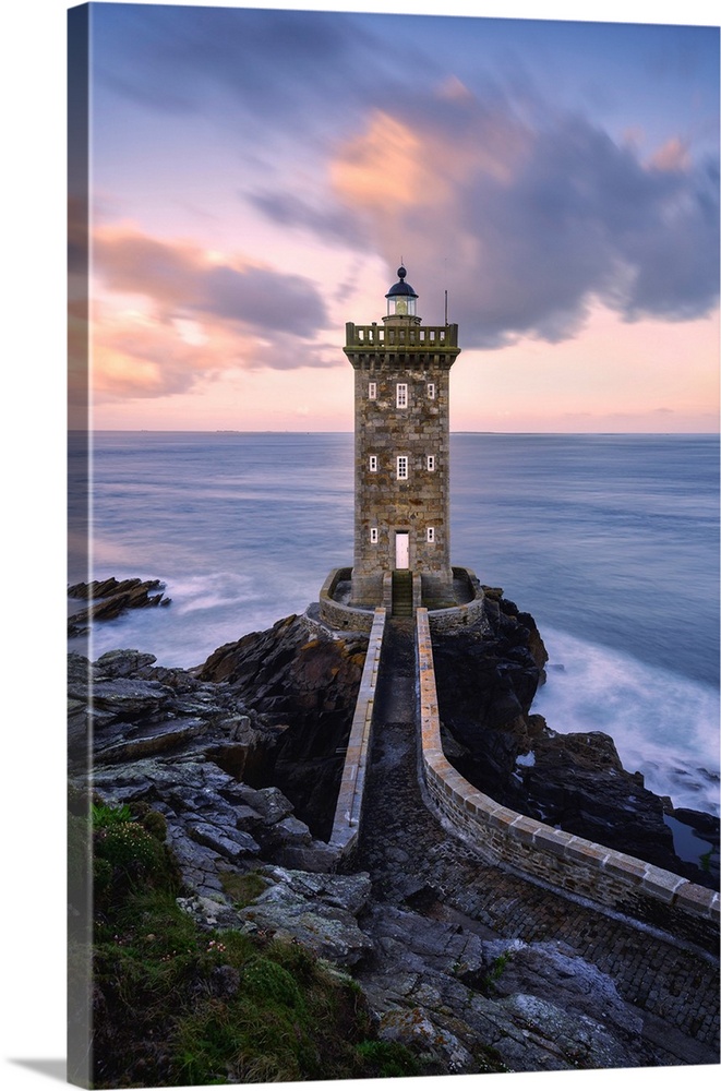 Kermorvan Lighthouse, Le Conquet, Brest, Finistere Departement, Bretagne - Brittany, France