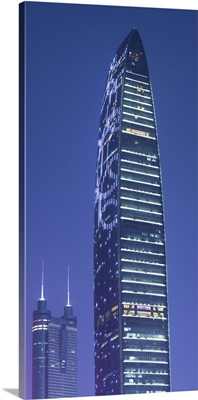 KK100 and Shun Hing Square skyscrapers, Shenzhen, Guangdong, China