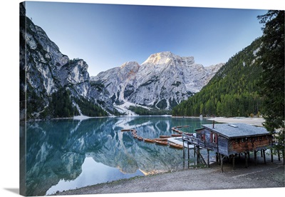 Lago Di Braies, South Tyrol, Dolomites, Italy