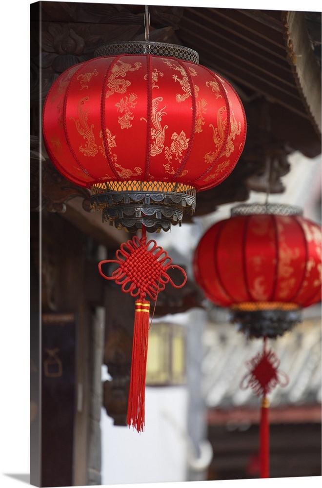Lanterns, Lijiang (UNESCO World Heritage Site), Yunnan, China.