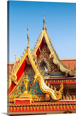 Laos, Vientiane, Wat Chanthabuli, Detail