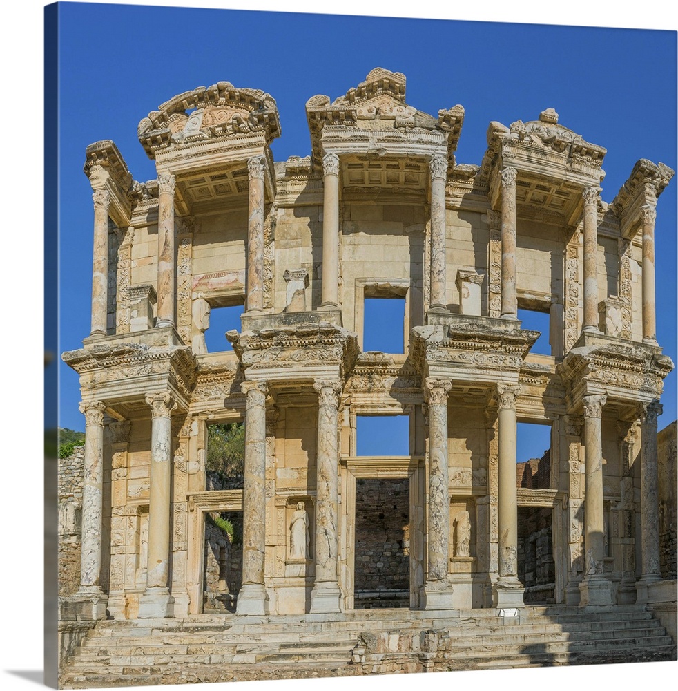 Library of Celsus, Ruins of ancient Ephesus, Selcuk, Izmir Province, Turkey.