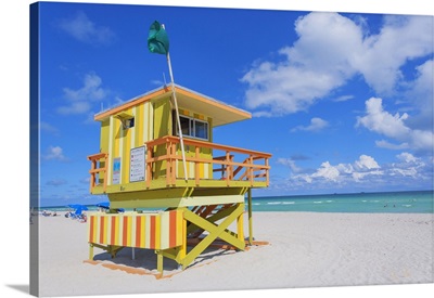 Lifeguard Beach Hut, Miami Beach, Miami, Florida, USA