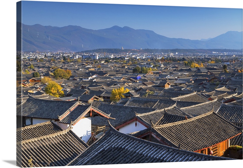 View of Lijiang (UNESCO World Heritage Site), Yunnan, China.