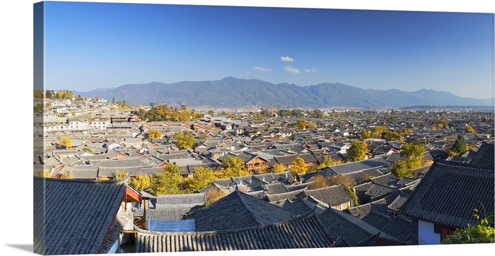 View of Lijiang (UNESCO World Heritage Site), Yunnan, China.