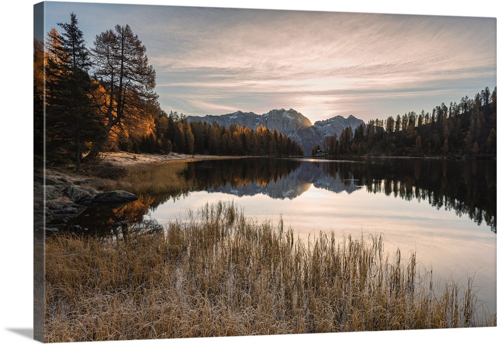 Malghette lake in Adamello Brenta natural park, Trento province, Trentino Alto Adige district, Italy, Europe.