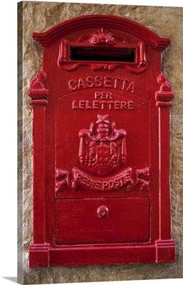 Malta, A coloured letter box, normally found in village or town cores