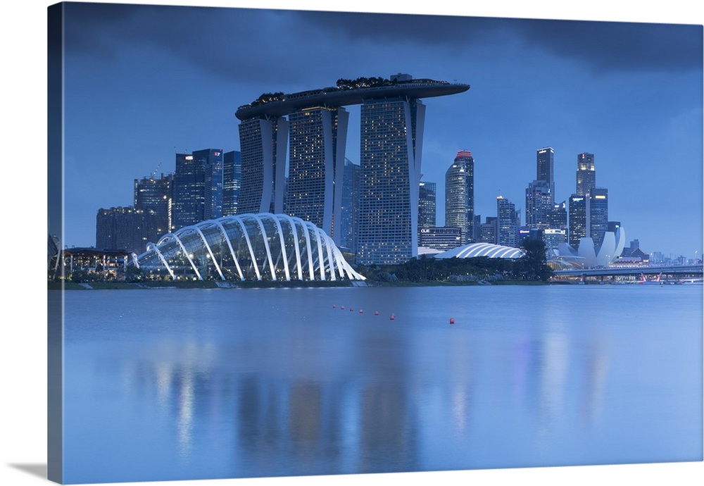 Marina Bay Sands Hotel and Gardens by the Bay, Singapore.