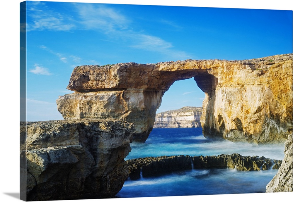 Mediterranean Europe, Malta, Gozo Island, Dwerja Bay, The Azure Window natural arch.