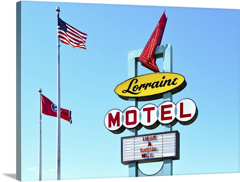 Memphis, Tennessee, Marquee Of The Lorraine Motel, National Civil Rights Museum, Where Martin Luther King Was Assassinated.