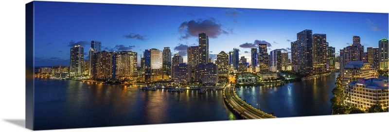 Miami skyline, Miami, Florida Wall Art, Canvas Prints, Framed Prints