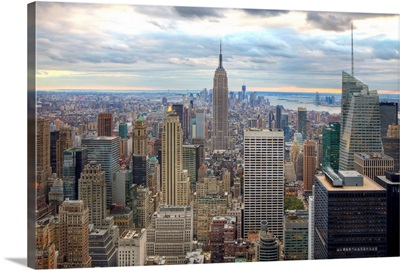 Midtown skyline with Empire State Building, Manhattan, New York City