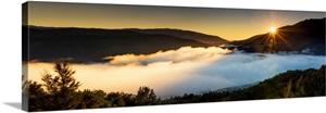 Mist Over Lake Rotoiti At Sunset, New Zealand image thumbnail