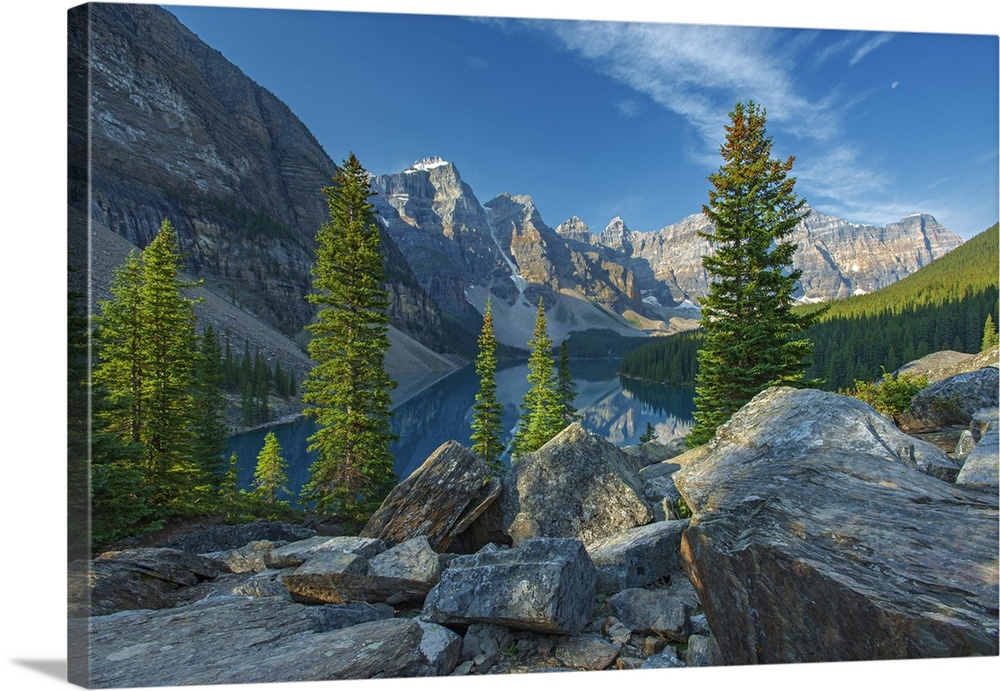 Moraine Lake And The Valley Of The Ten Peaks, Banff National Park, Alberta, Canada
