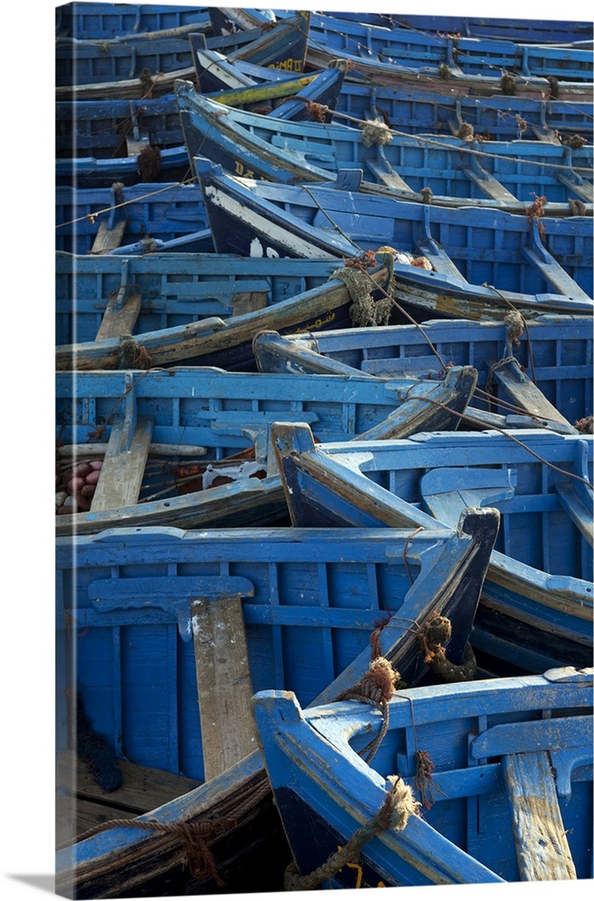 Morocco, Essaouira. The traditional fishing port. Influenced heavily both physically and culturally from the historic port...