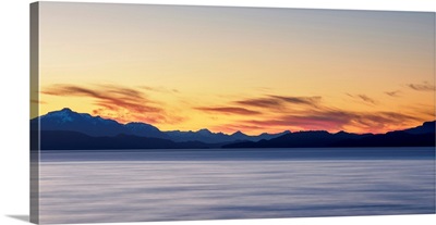 Nahuel Huapi Lake At Dusk, San Carlos De Bariloche, Rio Negro Province, Argentina