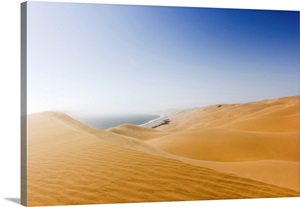 Namib desert meets the ocean, Sandwich Harbour, Swakopmund, Namibia, Africa image thumbnail