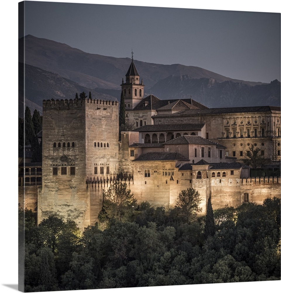 Nasrid Palaces, Alhambra Palace, Granada Province, Andalusia, Spain.