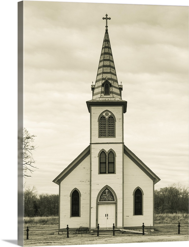 USA, Nebraska, Grand Island, Stuhr Museum of the Prairie Pioneer, village church