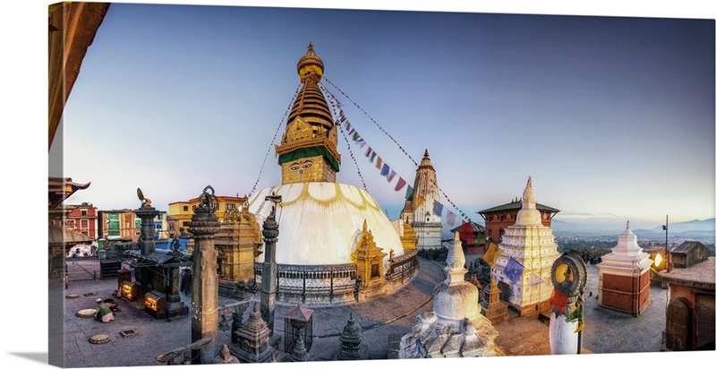 Nepal, Kathmandu, Bodhnath (Boudha) Stupa Wall Art, Canvas Prints