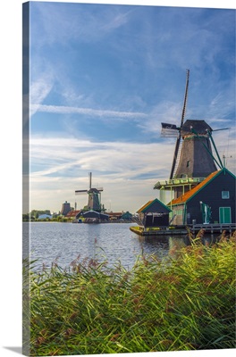 Netherlands, North Holland, Zaandam, Zaanse Schans, The Cat (De Kat) Dyemill