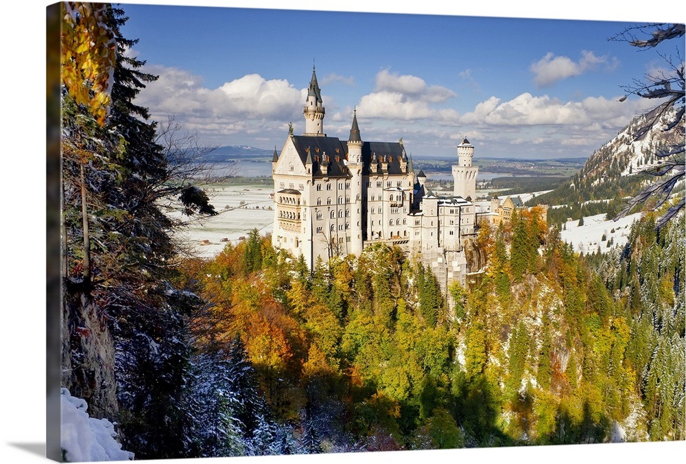Neuschwanstein Castle, Bavaria, Germany, Europe Wall Art, Canvas Prints