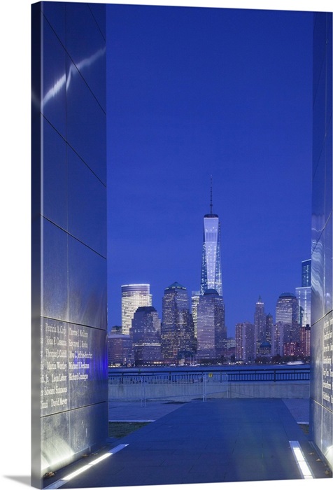 New Jersey Jersey City Liberty State Park View Through 9 11 Memorial Empty Sky Wall Art Canvas Prints Framed Prints Wall Peels Great Big Canvas