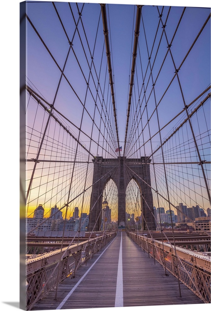USA, New York, Brooklyn Bridge.