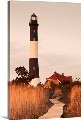 New York, Long Island, Fire Island, Robert Moses State Park, Fire Island Lighthouse