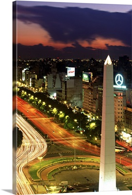 Obelisko, Avenida 9 de Julio, Buenos Aires, Argentina