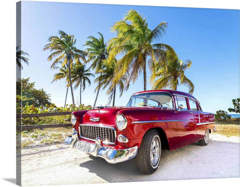 Oldtimer At The Beach, Varadero,Cuba