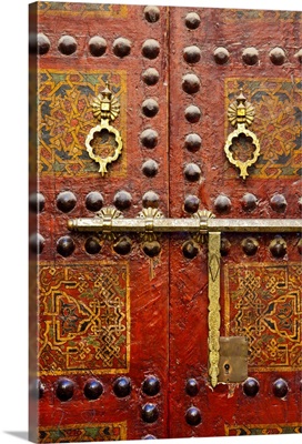 Ornate Door, Sidi Ahmed Tijani Mosque, The Medina, Fes, Morocco