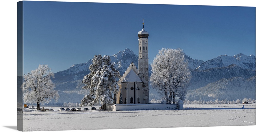 Pilgrimage Church Of St. Coloman Near Schwangau, Swabia, Bavarian Alps, Bavaria, Germany