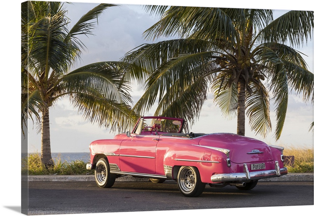 Pink Chevrolet, Havana, Cuba.
