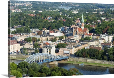 Poland, Malopolska, Krakow, Vistula River, UNESCO site