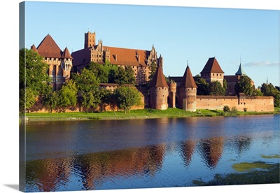 Poland, Pomerania, medieval Malbork Castle, Marienburg Fortress of Mary, UNESCO site